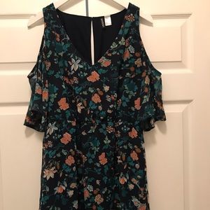 H&M Navy Floral Dress
